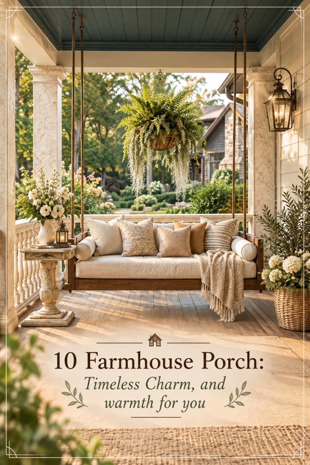 10 Farmhouse Porch: Timeless Charm, and warmth for you