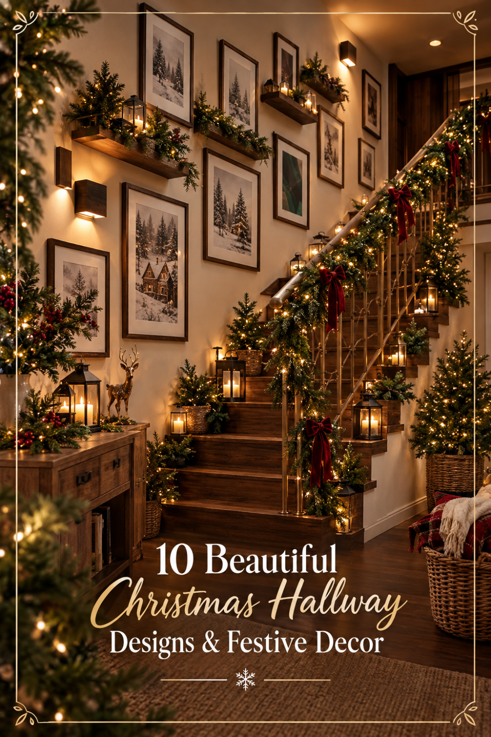 10 Beautiful Christmas Hallway Designs & Festive Decor